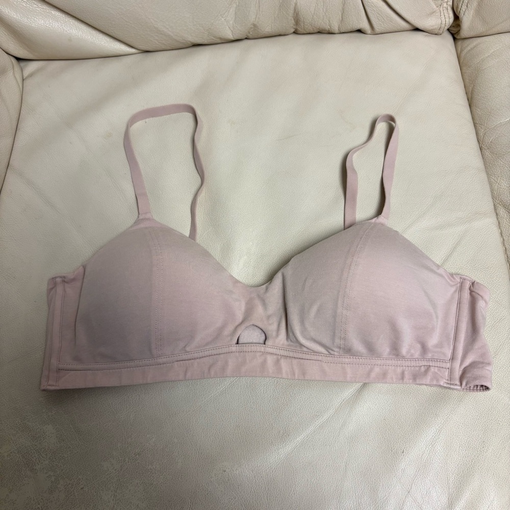 NEIWAI Bra sz L Pure Comfort Soft Modal Triangle Bra 2.0 Nude Pink